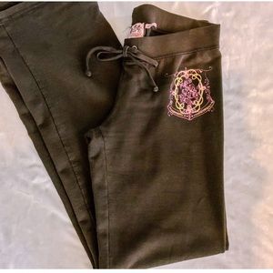 Juicy Couture/Dark Brown Coco loungers